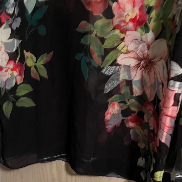 Guess Floral Blouse - Black and Pink - Picture 11 of 14